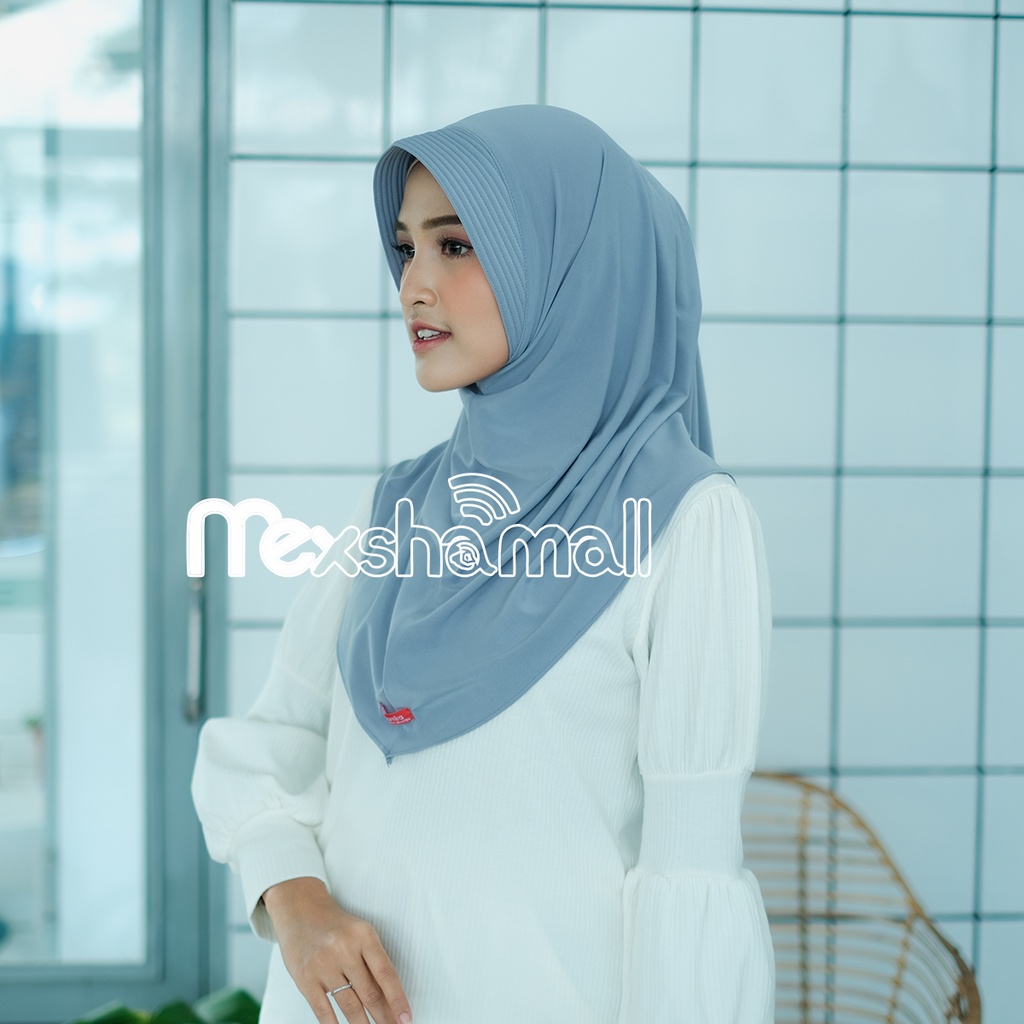 Jilbab Instan Jersey Premium I Asna Kerudung Bergo Hamidah Olahraga Size M By Shamira