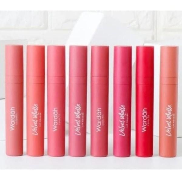 Wardah Velvet matte lip mousse/lipstik matte