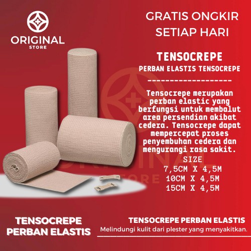 PERBAN ELASTIS / ELASTIC BANDAGE KAKI &amp; TANGAN - TENSOCREPE