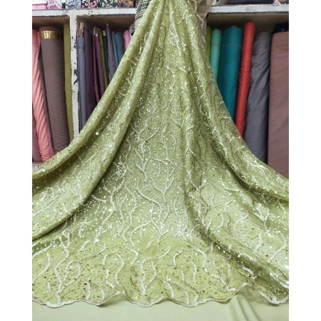 Tile Bordir Motif Tile Payet Sequin