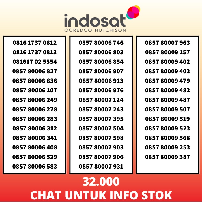 Nomor Cantik Indosat Ooredo Kartu Perdana IM3 Nasional Simcard 4G Rapih #4