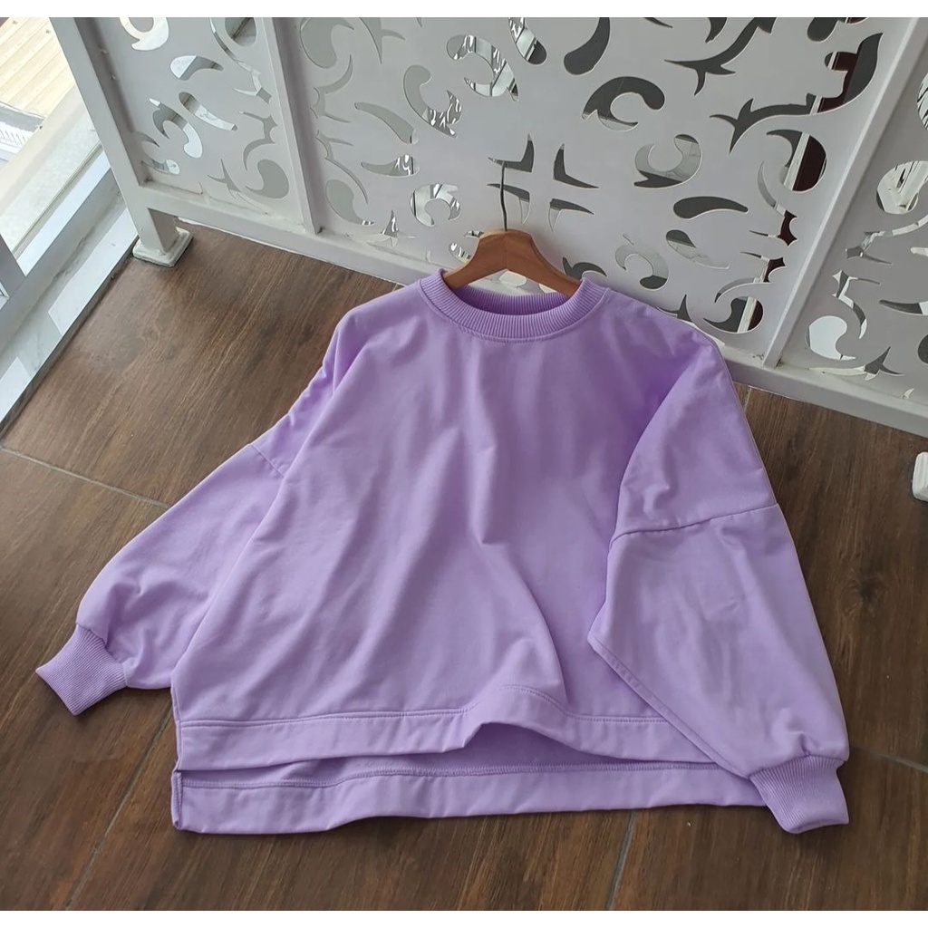 Sweater Blouse BATWING JUMBO WANITA Atasan Bigsize Korean Fashion OOTD Kekinian Pakaian Kasual