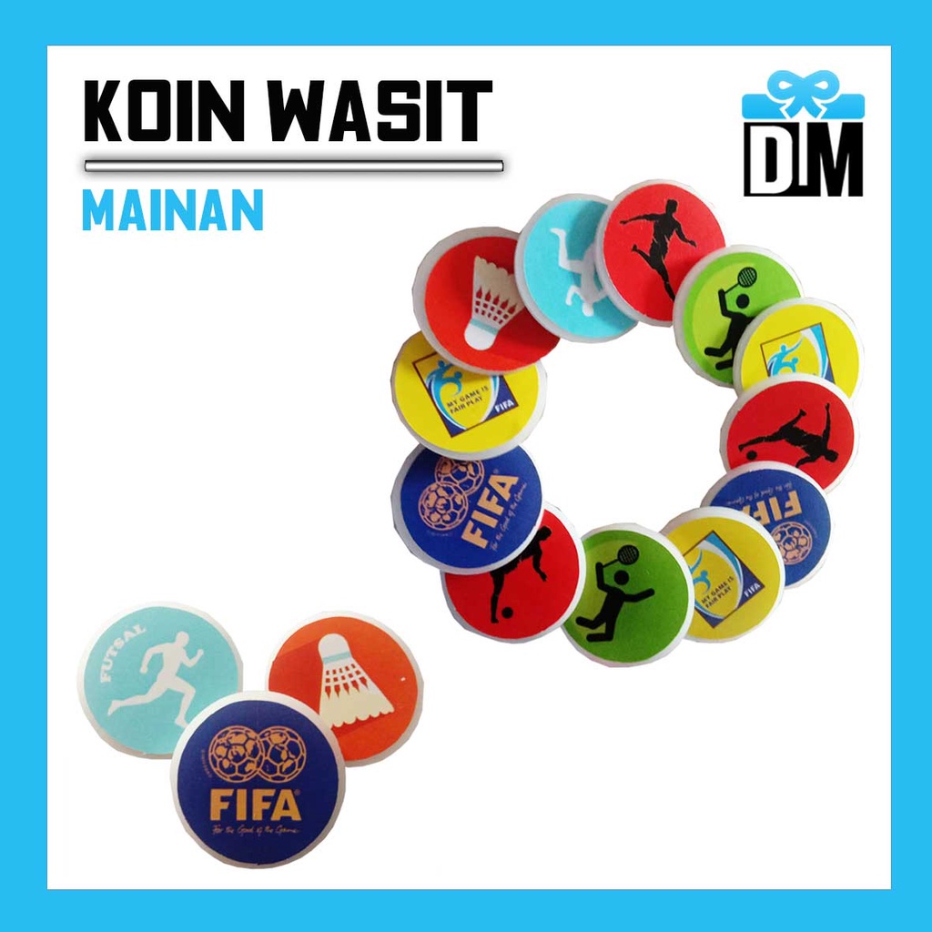 Koin Wasit Referee Coin Game Pertandingan Koin Futsal Sepakbola Badminton