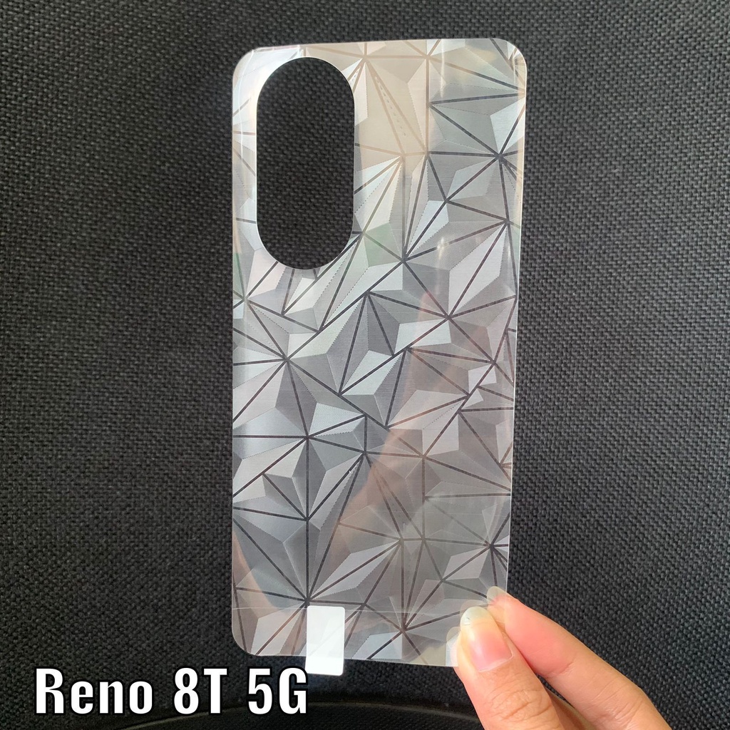 Garskin 3D DIAMOND OPPO Reno 3 /4/5 /5F/6 5G/7 4G/7 5G/7Z/8 5G/ 8 PRO 5G/8T 4G/8T 5G Stiker jamur Anti