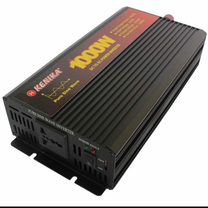 Inverter DC to AC Pure Sine Wave 12V 24V 1000watt PSW Kenika