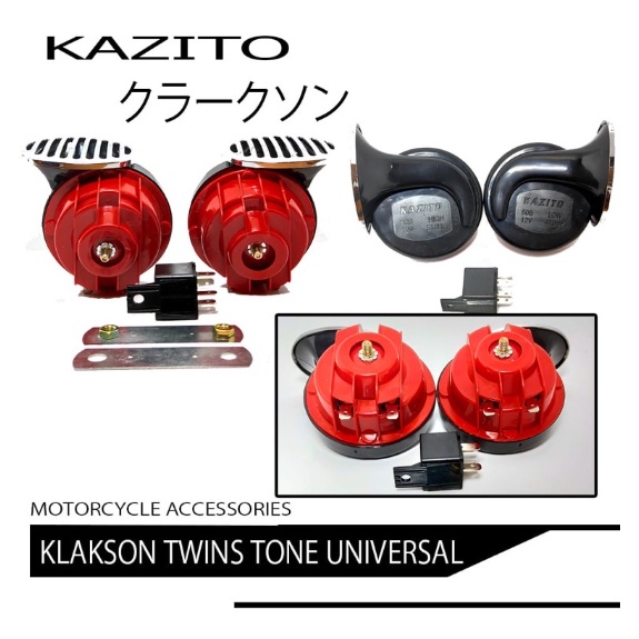 klakson keong mobil motor twin kazito semua motor