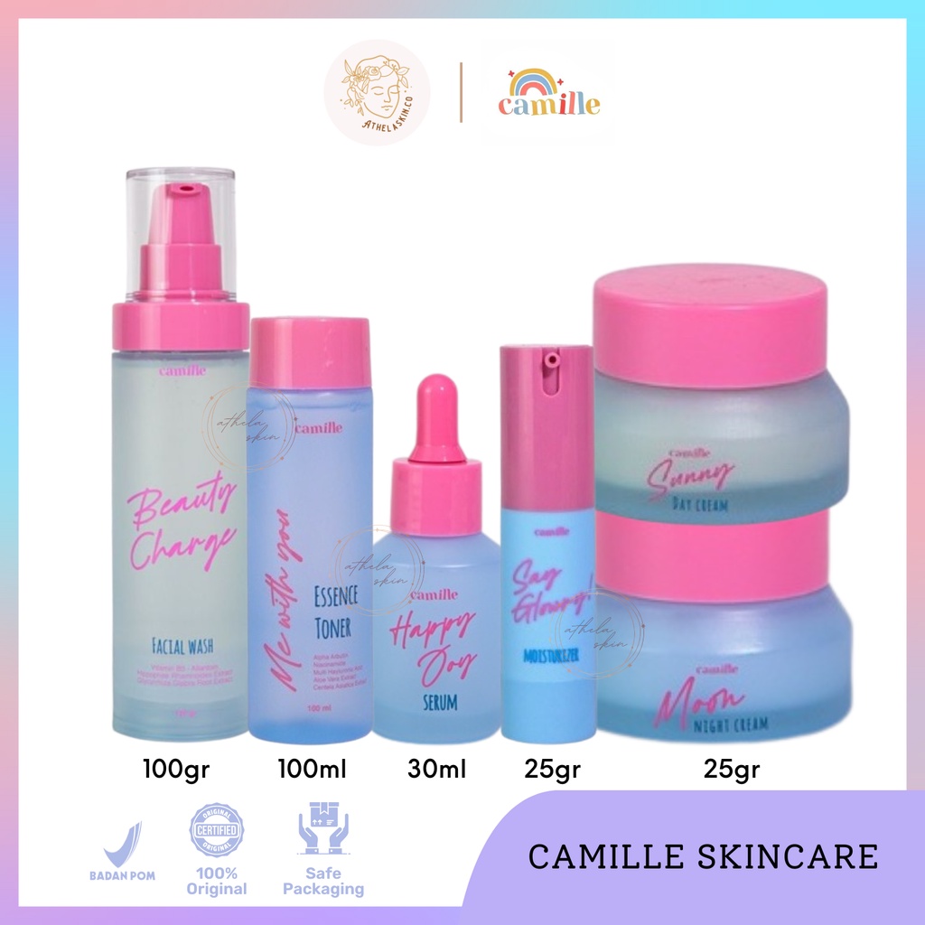 [READY] [OFFICIAL OFFLINE STORE] Skincare Camille One Set BPOM ORIGINAL | Serum Facewash Toner Essen