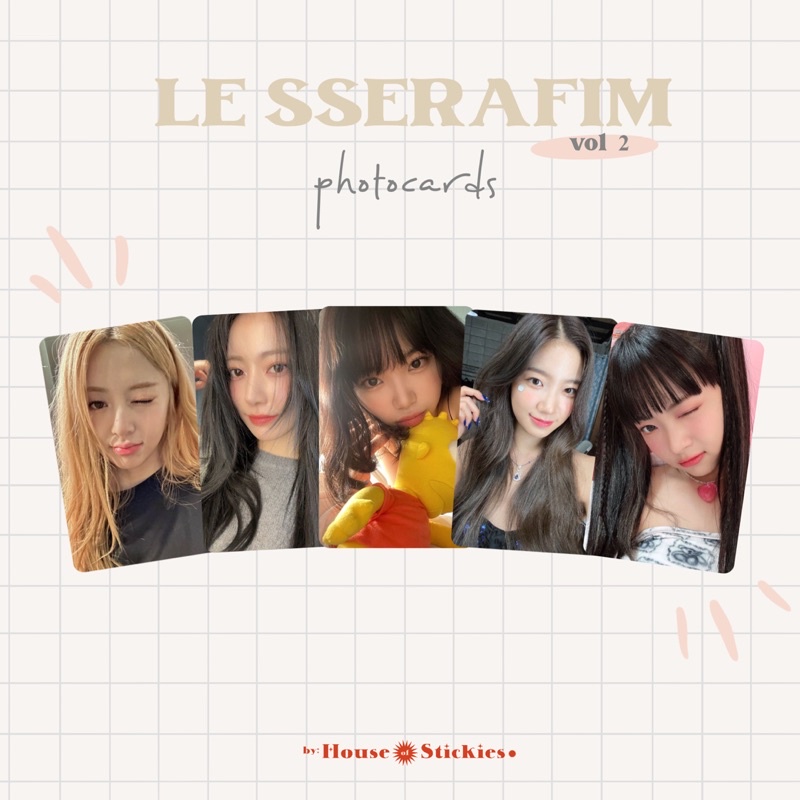 Le Sserafim Unofficial Photocard Vol 2 (Gf Selca Ed.)