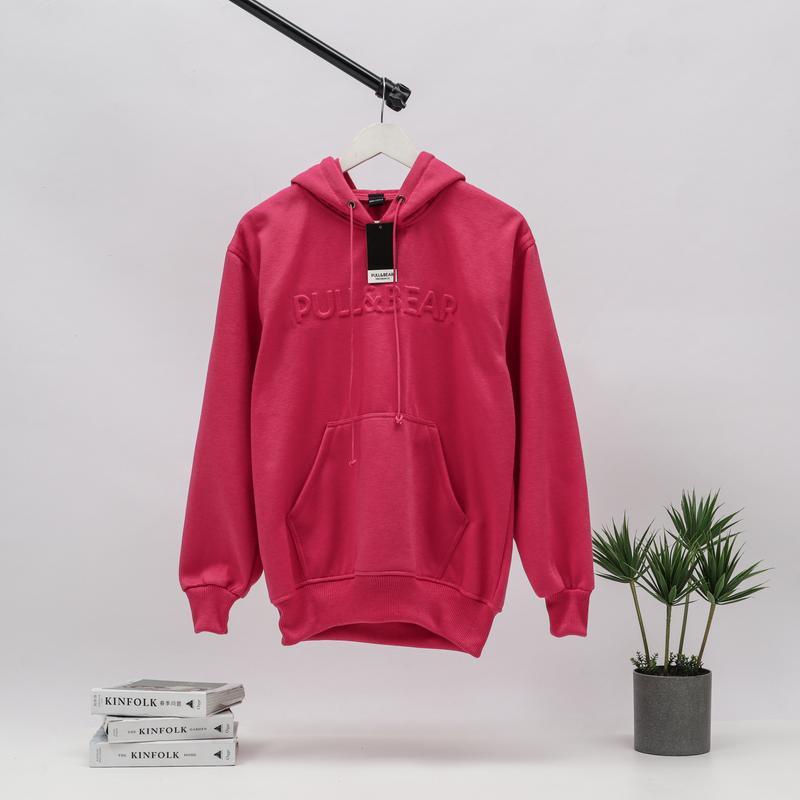 SWEATER HOODIE PULL AND BEAR JAKET PULOVER EMBOSSED 3D FONT TIMBUL