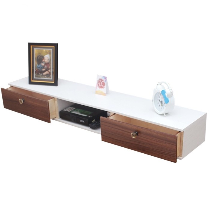 Terlaris Rak Tv Laci / Rak Tv Dinding Kotak Laci / Rak Tv Tempel Dinding