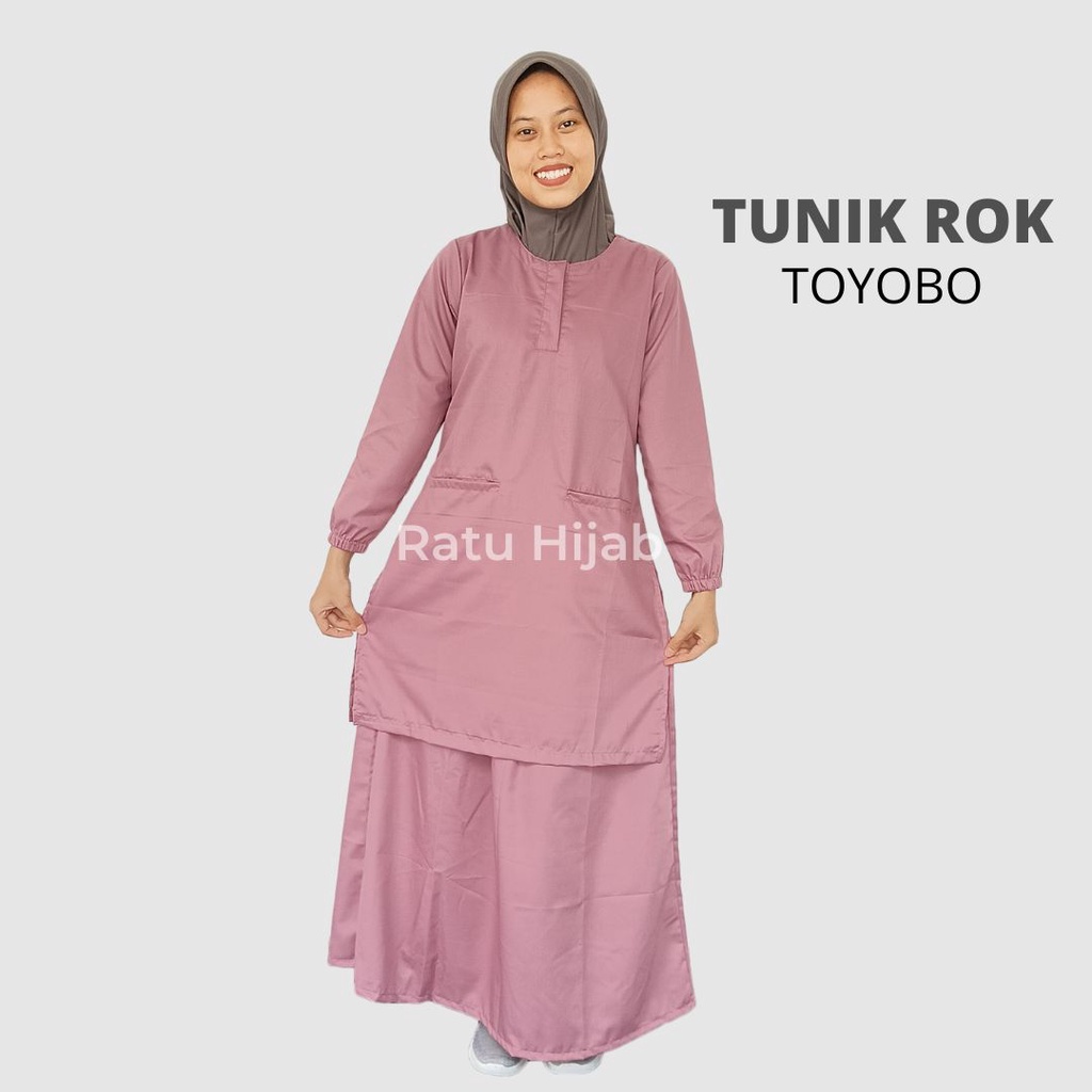 Baju OK TUNIK ROK Lengan panjang karet