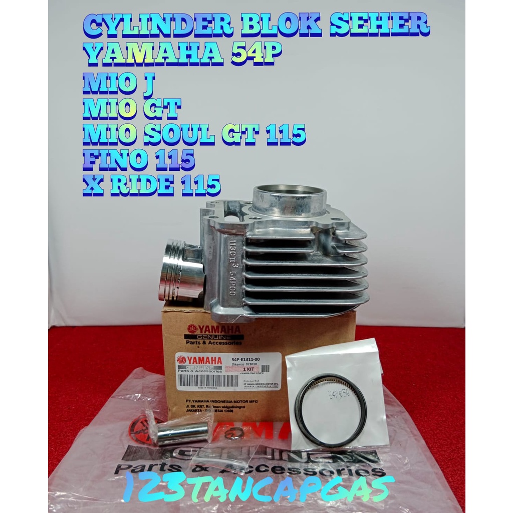 BLOK SEHER PISTON RING KOMPLIT YAMAHA 54P YAMAHA YGP KUALITAS ASLI ORIGINAL PRESISI YAMAHA MIO J, MI