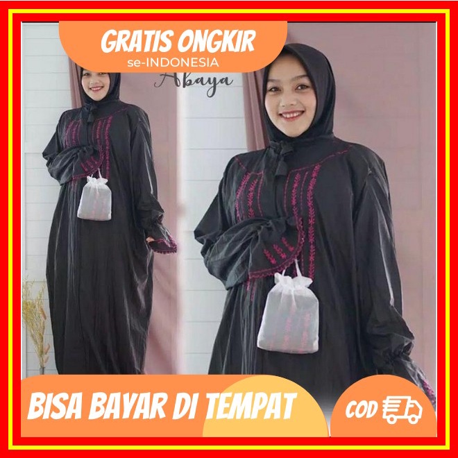 Mukena Mukenah Mokena Muknah Wanita Remaja Ibu Dewasa Bordir Mewah Elegan Murah Jumbo Bahan Katun Mi