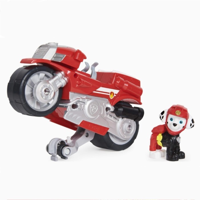 Paw Patrol Moto Pups Marshall Deluxe Pull Back Motorcycle Vehicle #Original