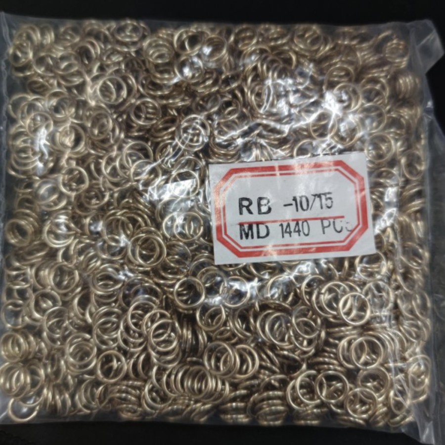 Ring Bulat 1cm 10mm Rose Gold Jump Ring isi 10 gross