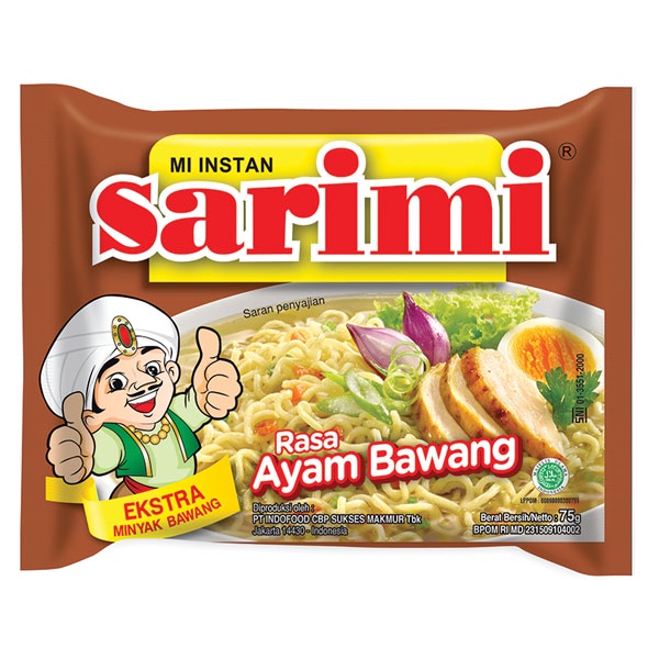 

SARIMIE MIE KUAH AYAM BAWANG 75 GR