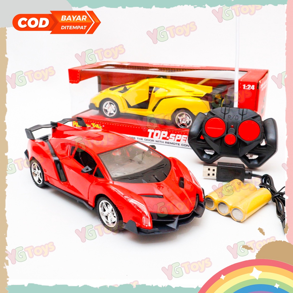 YGtoys Mainan Mobil Remot Control Pintu Buka RC Car Model Supercar