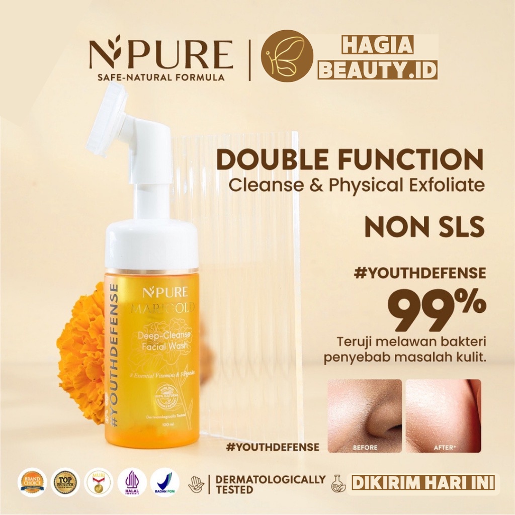 NPURE Marigold Deep-Cleanse Facial Wash - N PURE