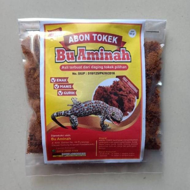 

((((()paling dicari] Abon Tokek Asli Ibu Aminah isi 50 gram