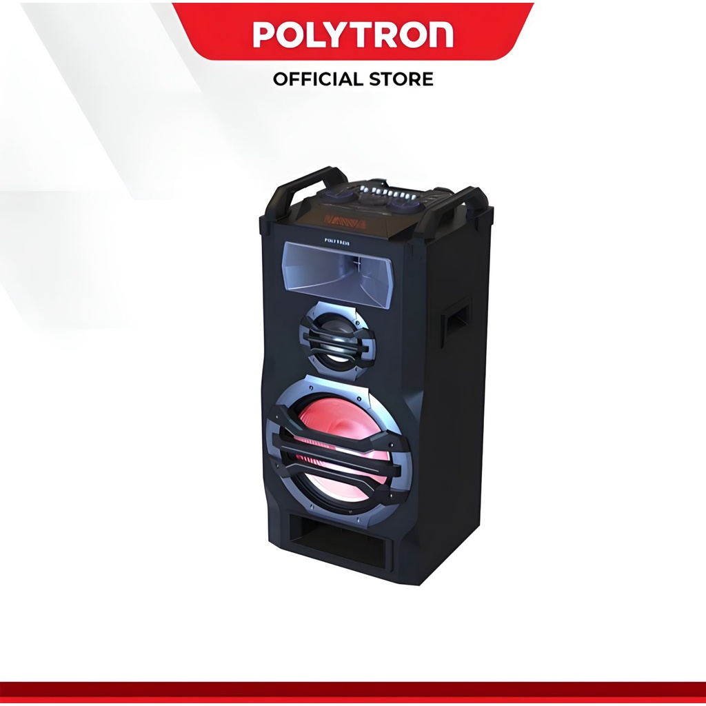 Polytron Speaker Portable Free 2 Mic Wireless PTS 12KF15 PTS12KF15 BT