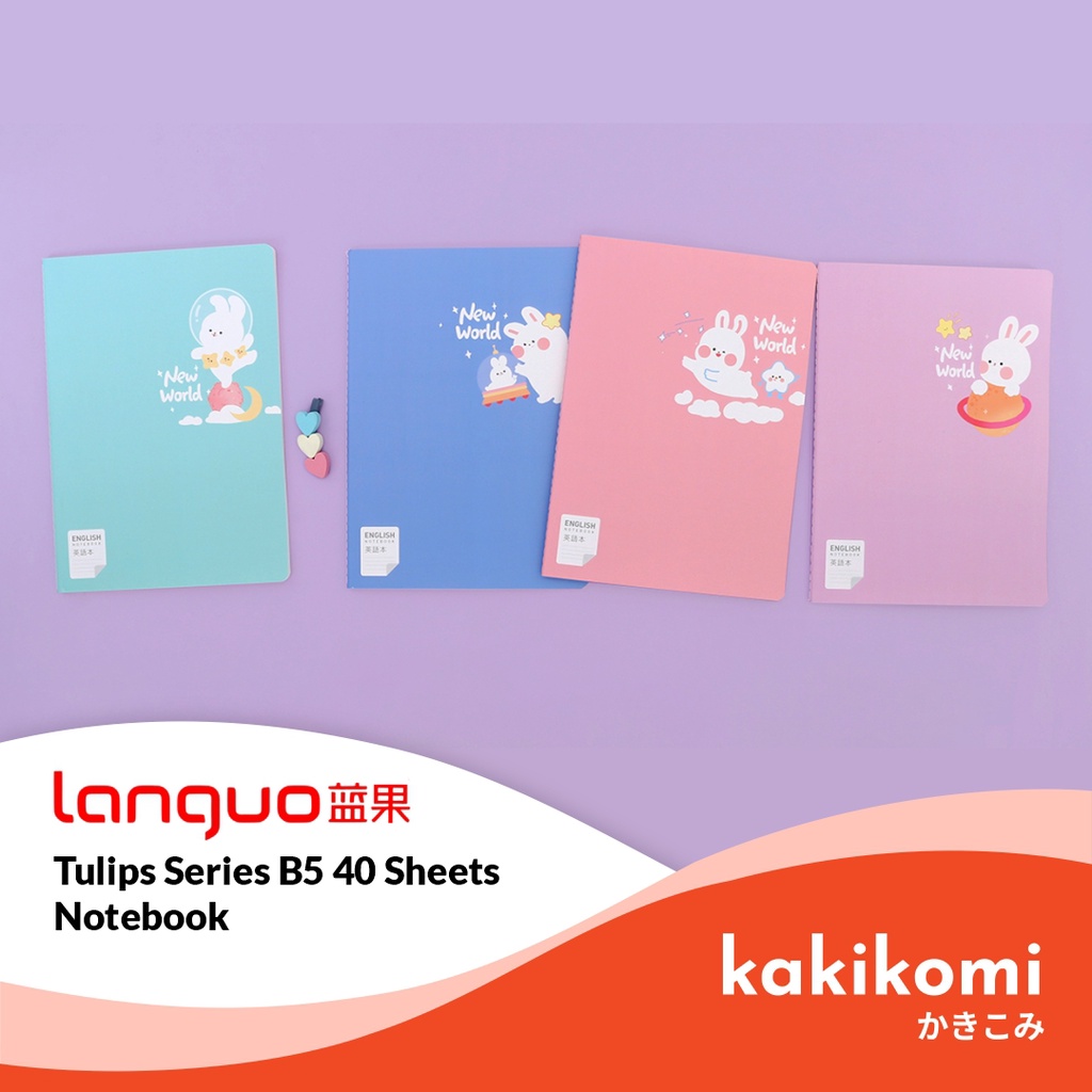 

Buku Tulis Sekolah Kuliah B5 Languo Bunny Series 40 Sheets Notebook