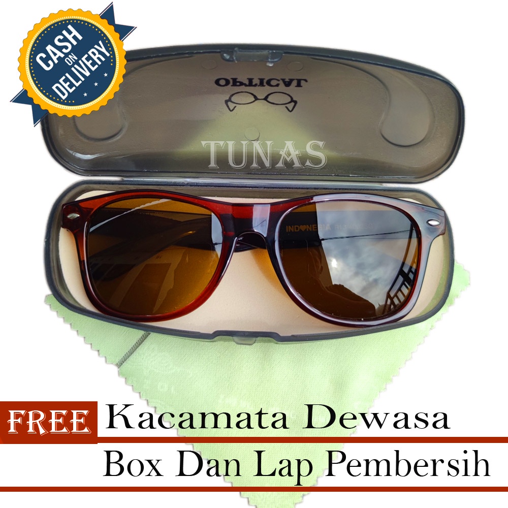 SUNGLASS KACAMATA LENSA BROWN PRIA DAN WANITA FREE BOX DAN LAP PEMBERSIH