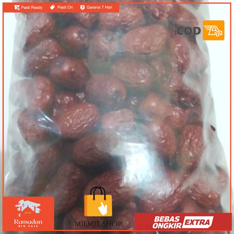 

Angco Premium Ukuran Medium Kemasan 1kg/ Hong Zao/ Red Dates 1 kg
