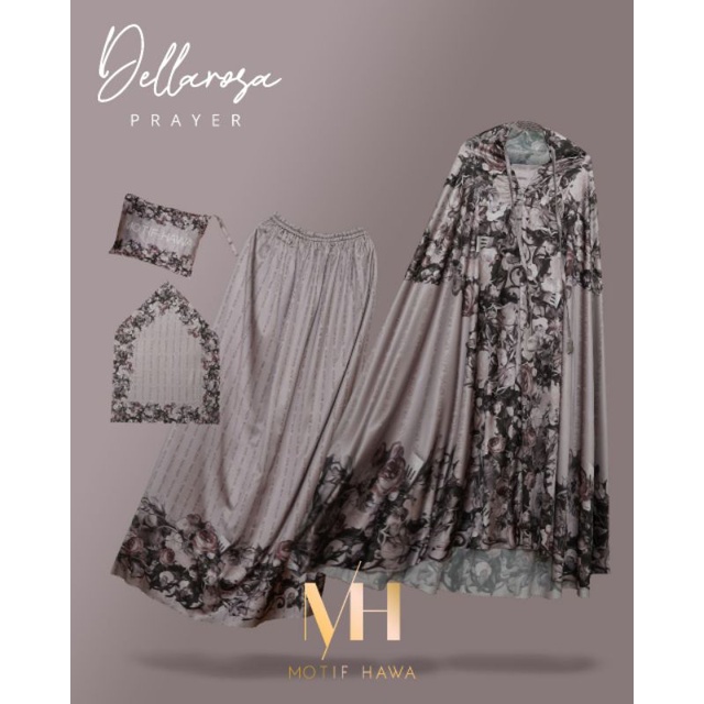 mukena dellarosa prayer motif hawa