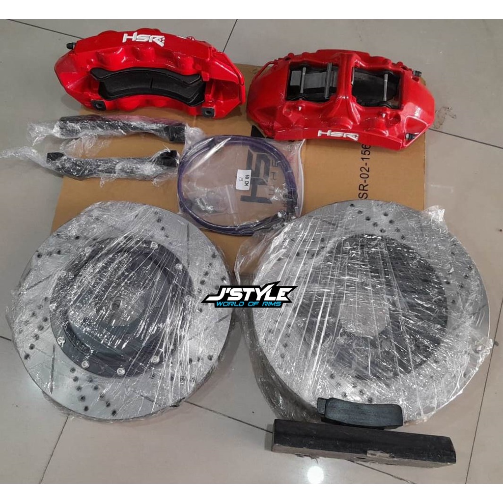 BBK 6 PISTON FRONT BMW E46 355X28 CALIPER RED