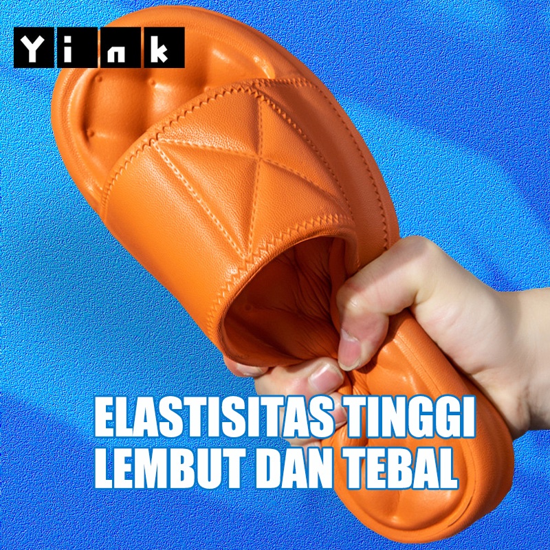 Yink Sandal Wanita Jelly Korea Sendal Slop Rumah EVA Sepatu Sendal Karet Selop Empuk Comfortable Nyaman Kamar Mandi Pasangan Berkualitas