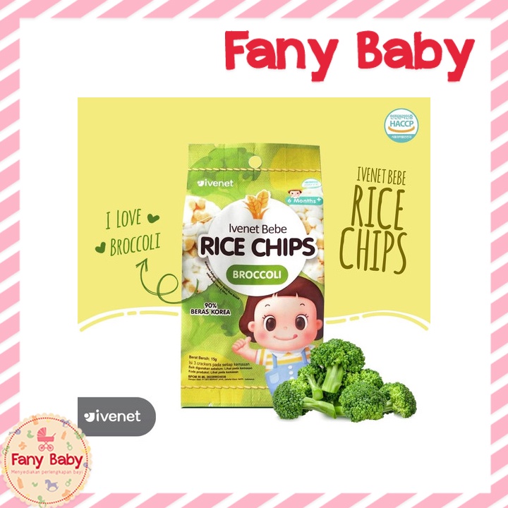 IVENET BEBE RICE CHIPS 15GR