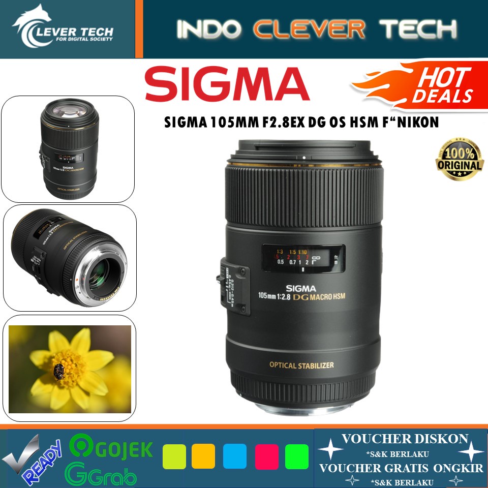 Sigma 105mm F2.8 EX DG OS HSM Macro For Nikon