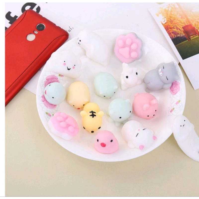 Mainan Squishy Mochi Mini Berbagai Karakter Lucu Murah