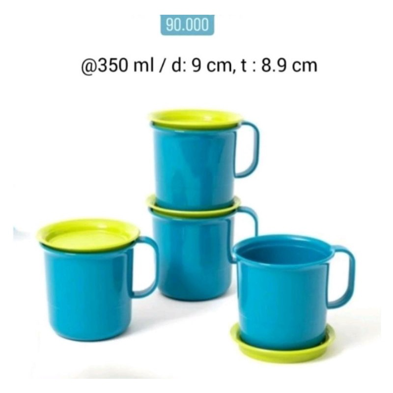Cangkir gelas mug preludio tupperware 350ml