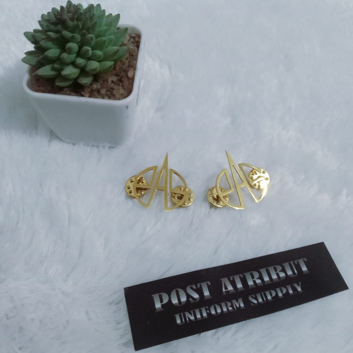 Terlaris Kopsteken Poltekip / Korpsteken / Monogram Poltekip / Pin Kerah