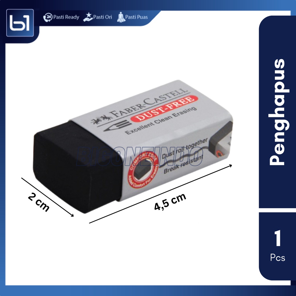 

Penghapus Pensil Faber Castell Hitam, Stip Eraser Dust Free