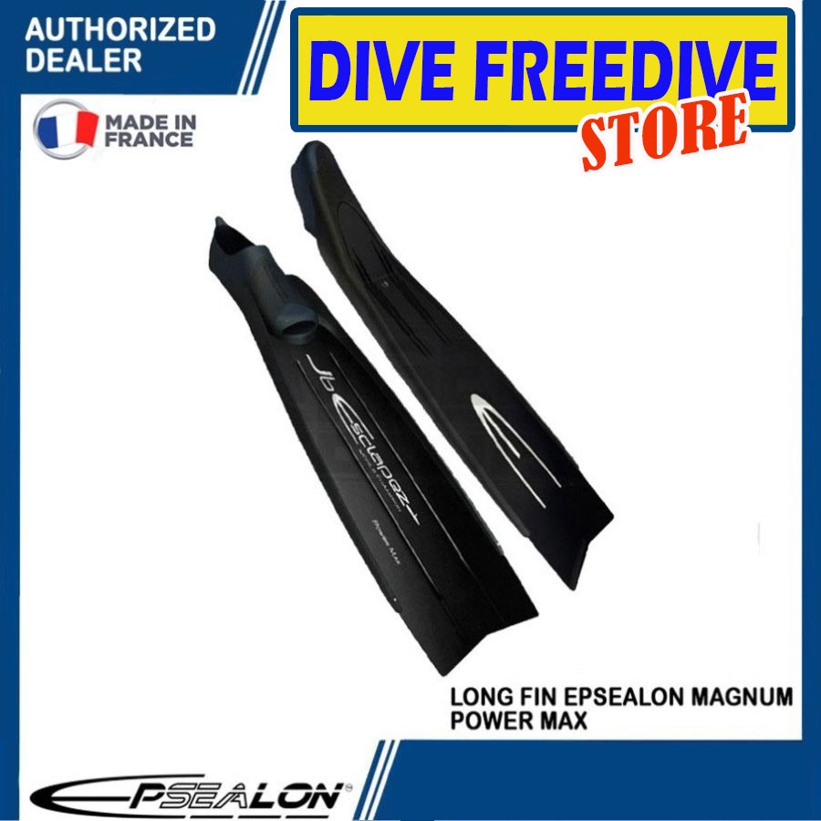 Long Fin Epsealon Magnum Power Max Fins Freediving Kaki Katak Selam Freedive