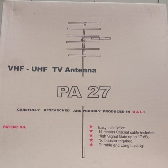 Antena tv PA 27 antena kabeh asli bali 14 meter