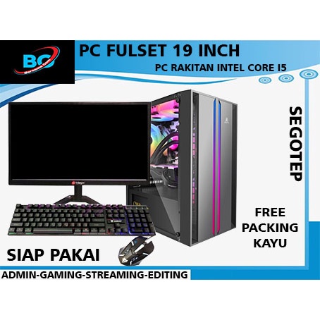 Pc Gaming  editing FULL SETT  core i5 Ram 8 gb all new Siap Pakai