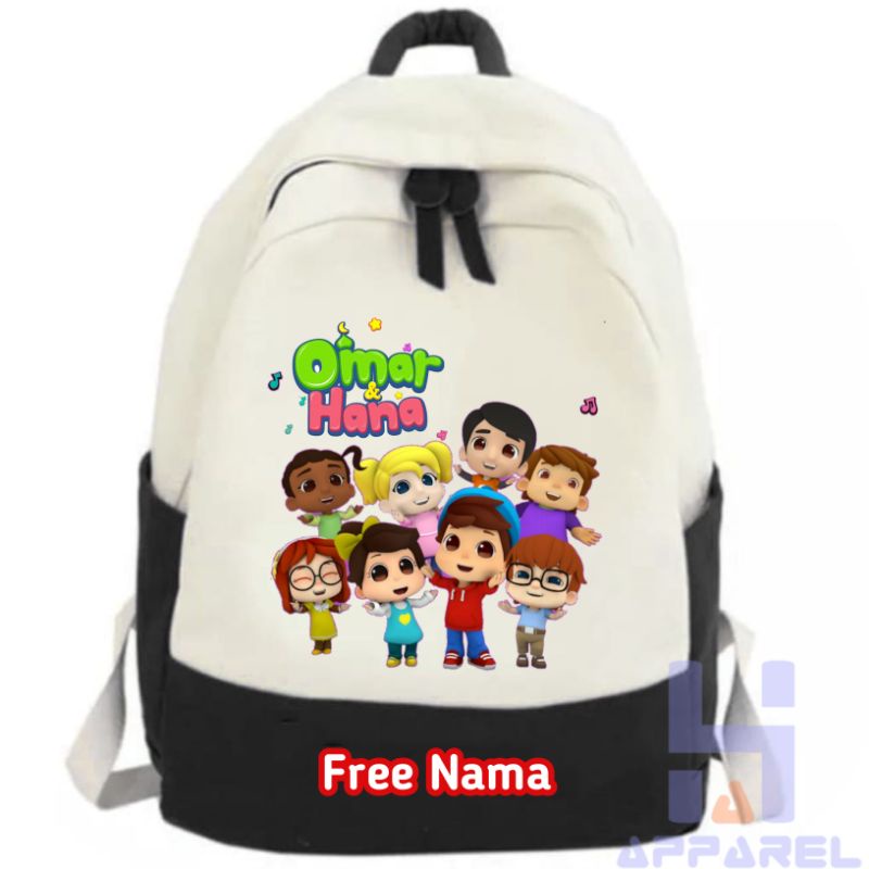 TAS RANSEL ANAK OMAR DAN HANA KARTUN