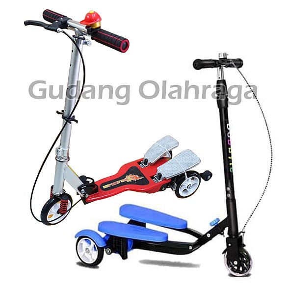 Terlaris Skuter Genjot Dua Pedal Mainan Scooter Anak Otoped Injak Dual Pedal
