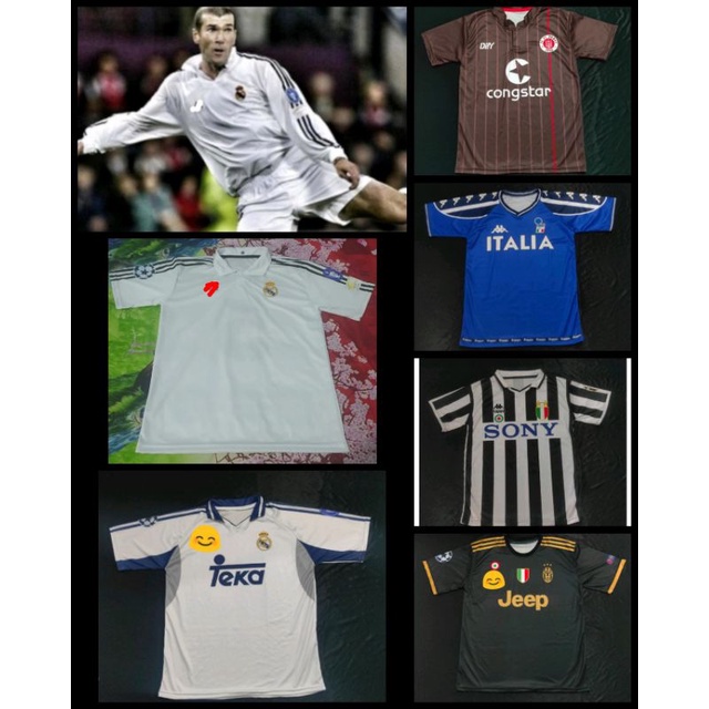 Jersey St Pauli 2021/Jersey Juve 1996/1997 Home/Jersey Italy Training 2000/Jersey Persis Solo 2021 H