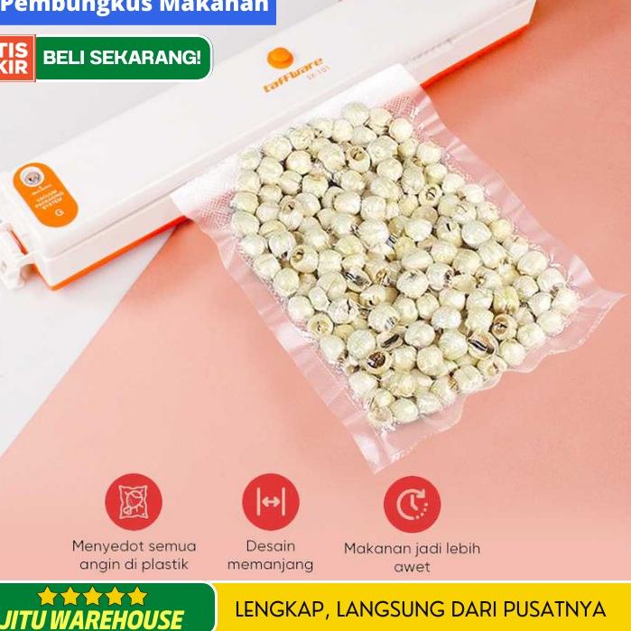 ❊ Vakum Sealer Elektrik Alat Pembungkus Plastik Pengawet Makanan ✷