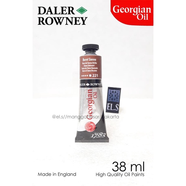 

Kolio Daler Rowney Georgian Oil Burnt Sienna 38 Ml ( Cat Minyak )
