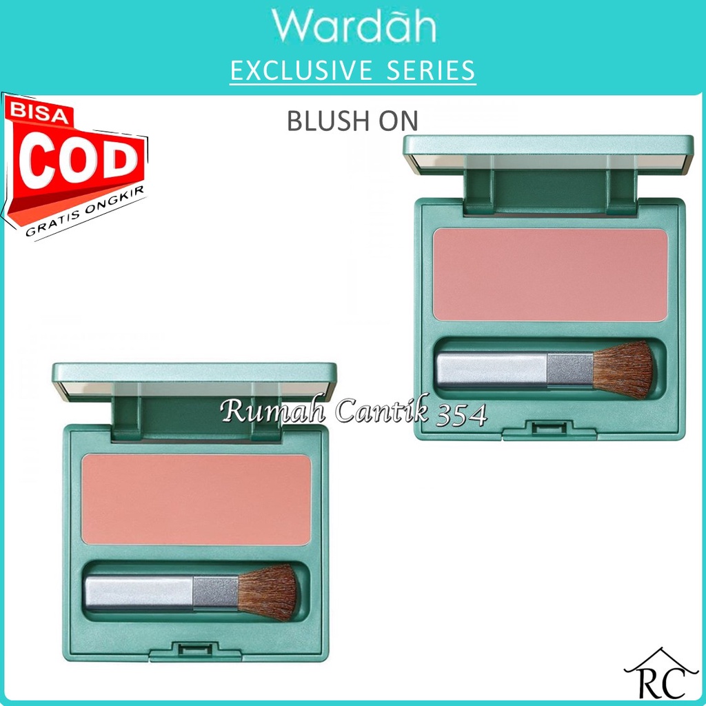 Rumah Cantik Wardah Exclusive Blush On - Warna Intense dan Tahan Lama - Bisa COD RumahCantik354 Beauty Skincare Kosmetik Medan Cosmetics