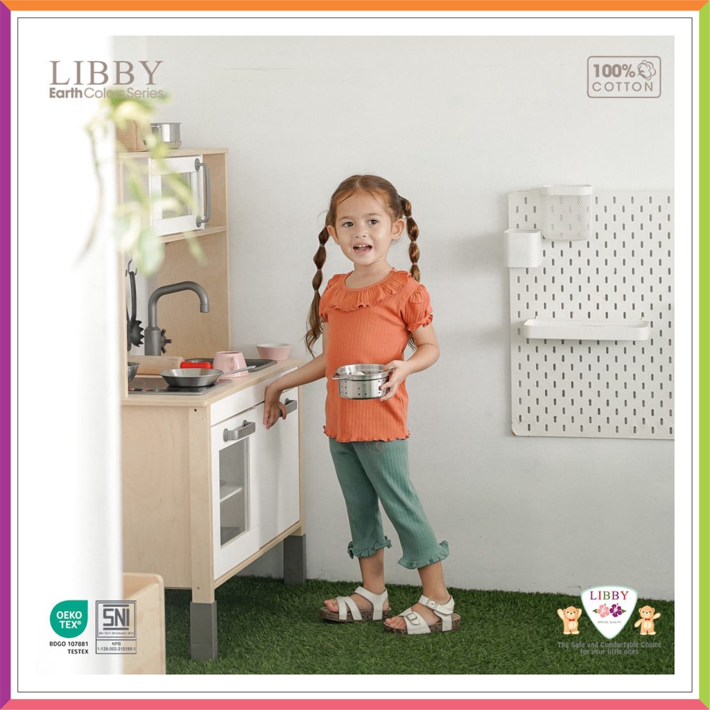 LIBBY EASY SHIRT CURLY &amp; CALF PANTS GIRL | LEGGING T SHIRT EARTH COLOUR SERIES  ❤ Fashionbabies ❤