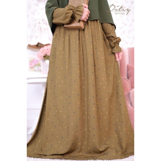 Ditsy Evra Olive size L Ready Soon