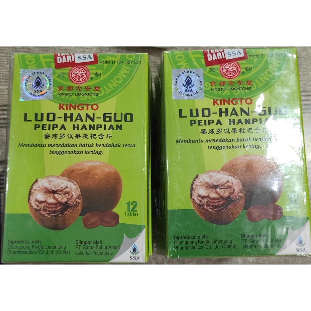 

Kingto Luo Han guo Peipa Hanpian /permen lohankuo isi 12