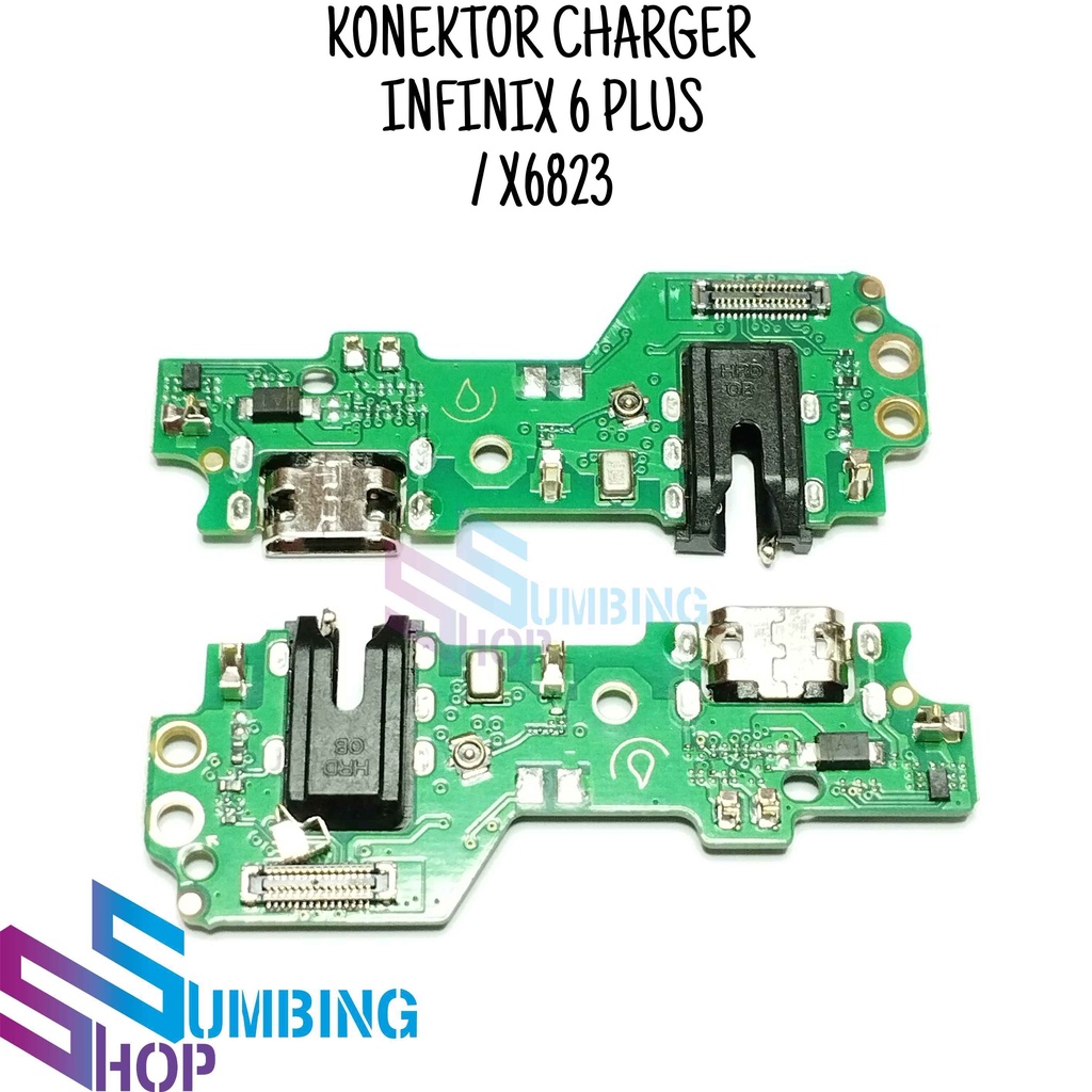 Konektor Charger Infinix Smart 6 Plus X6823 Pcb Papan Cas Usb Board Mic