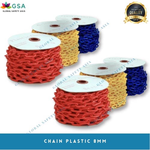 Chain Plastic Rantai Plastik Plastic Chain PVC 8mm